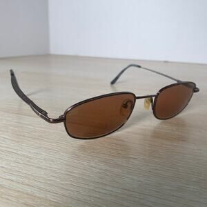 Serengeti 6599 Sunglasses Bronze Metal Brown Tin Lenses Italy Vintage